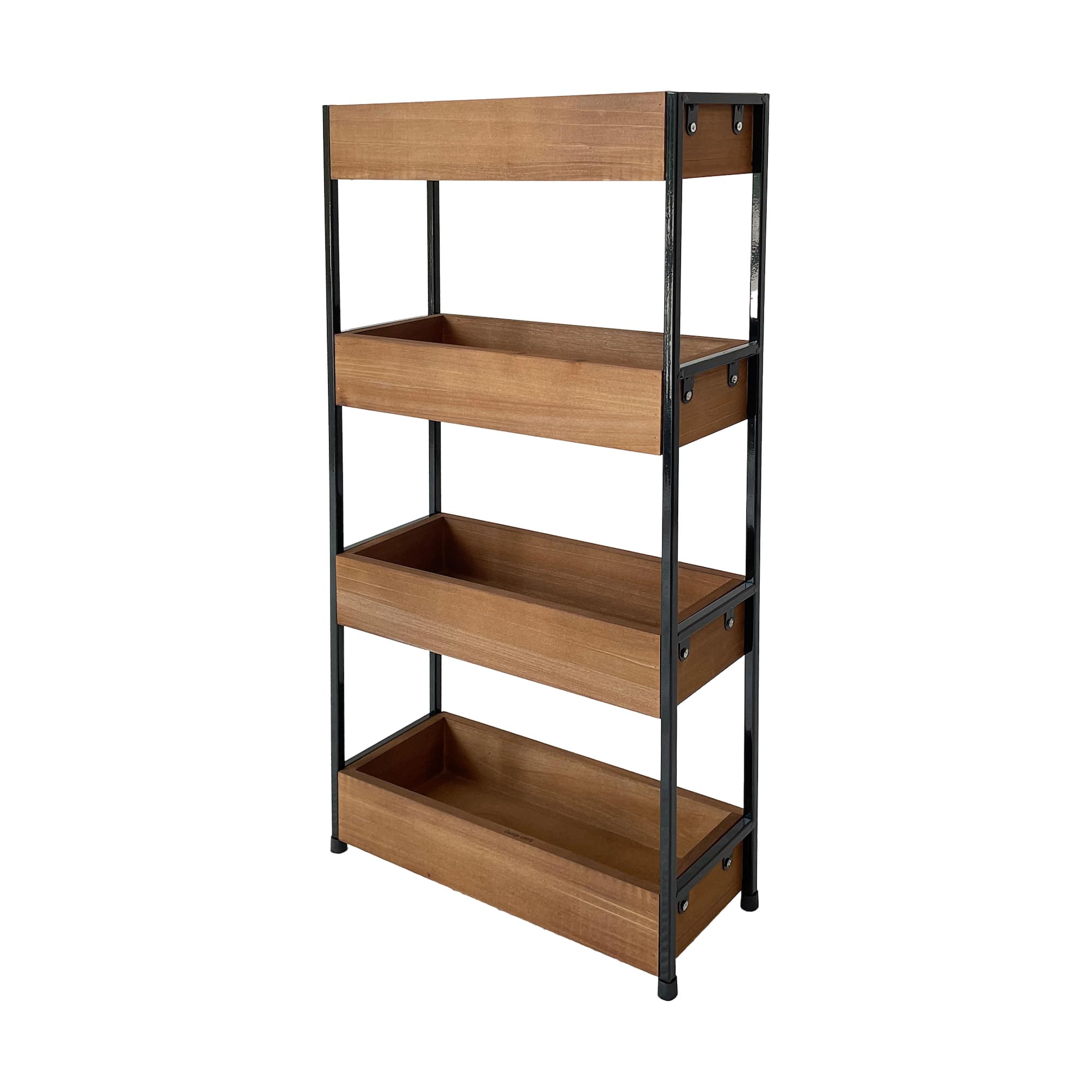 25.25" Natural Wood 4-Tier Shelf by Ashland®